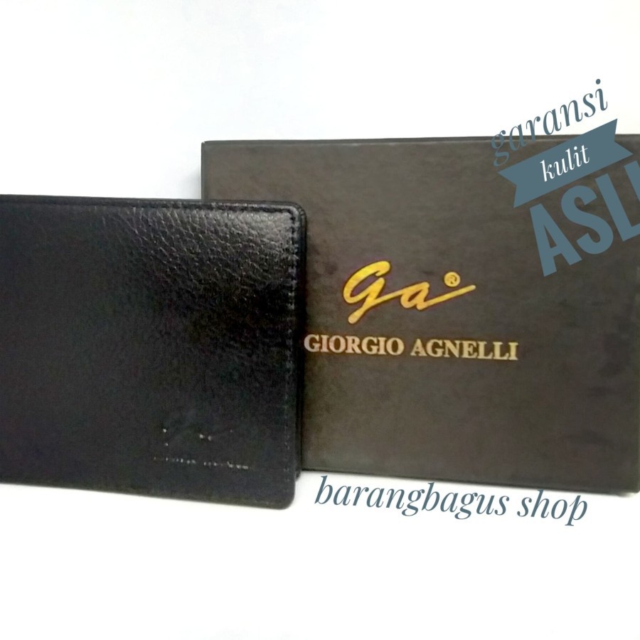 Dompet kulit asli original ori pria GA giorgio agnelli tiga dimensi