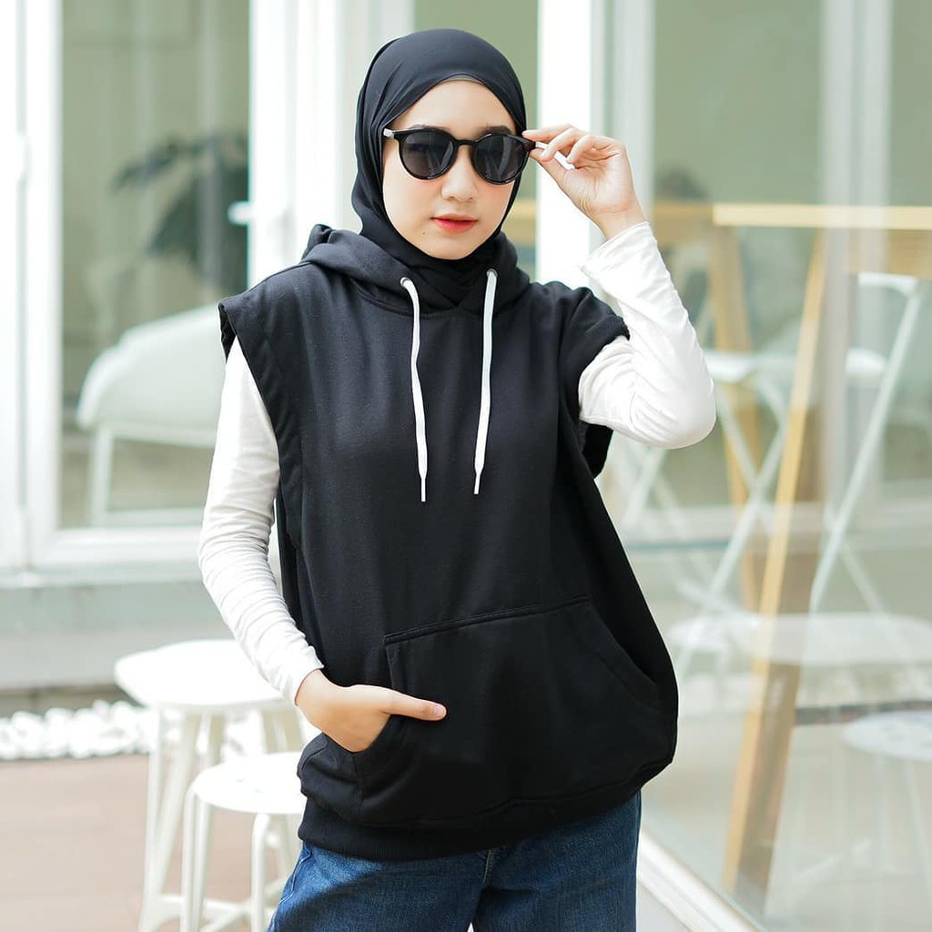 Rompi Hoodie Unisex - Sweater Hoodie Wanita - Hoodie Remaja