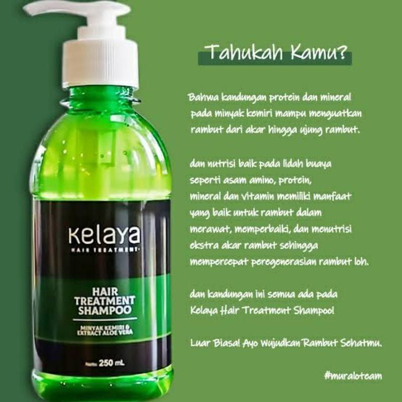 Shampo Kelaya Hair Treatment[Minyak Kemiri &amp; Extract ALOE VERA ~ Kelaya Shampoo Original 100%