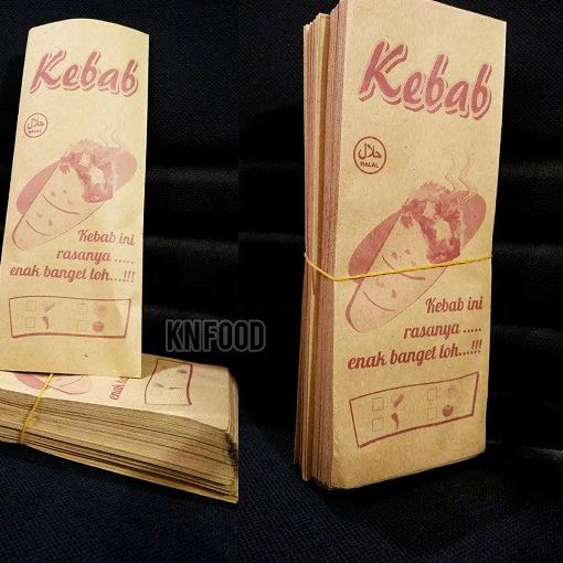 

➦ Kantong Kebab Kecil 100 pcs - Dus Kebab Coklat Kecil - Kemasan Untuk Kebab isi 100 ♔