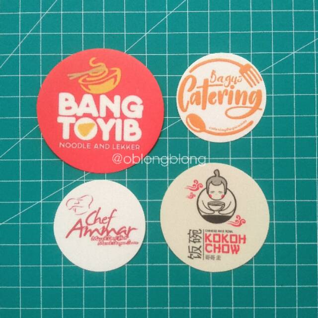 

Stiker Custom Label Bulat/Kotak - isi 100 pcs