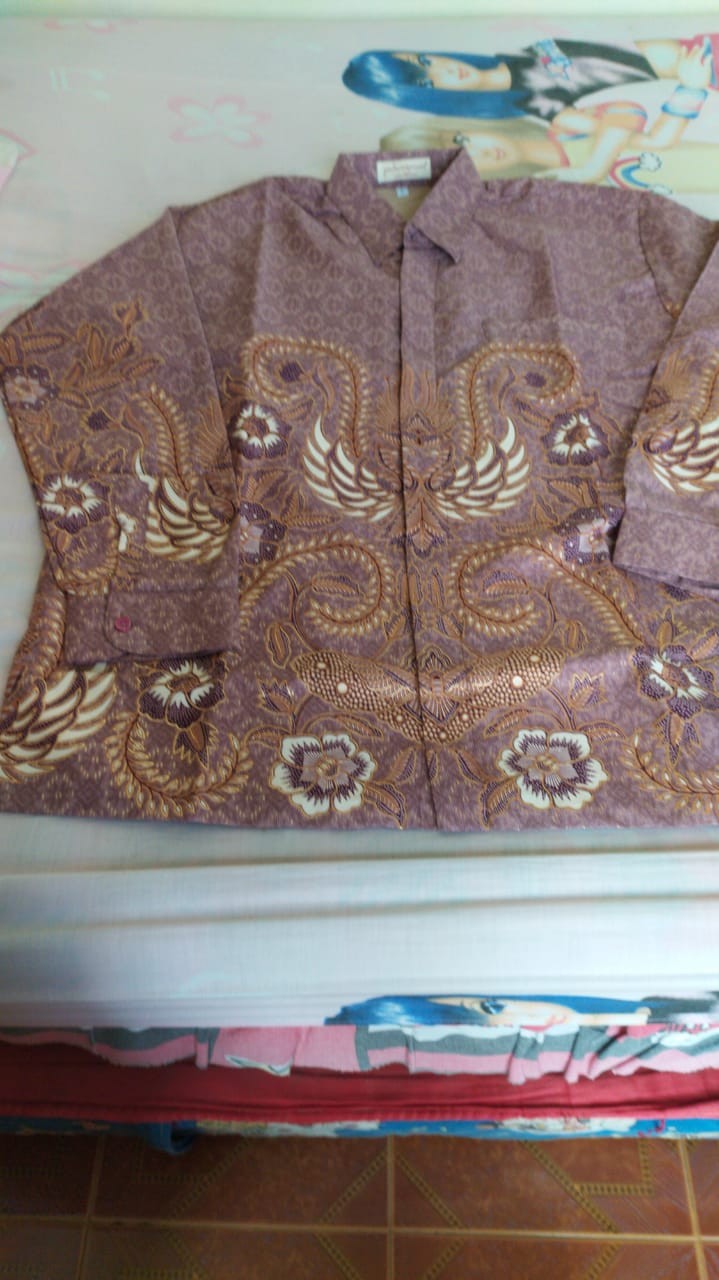 Kemeja Batik Semi Sutera Full Furing Motif Premium Silky Halus Batik Pekalongan
