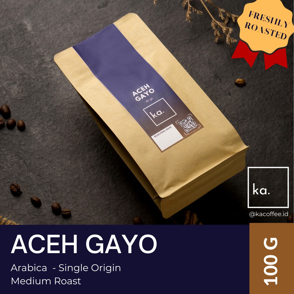 

Kopi Arabika Aceh Gayo 100g - Kopi Lokal Indonesia Sumatra - Kopi Biji/Bubuk - Arabica Coffee