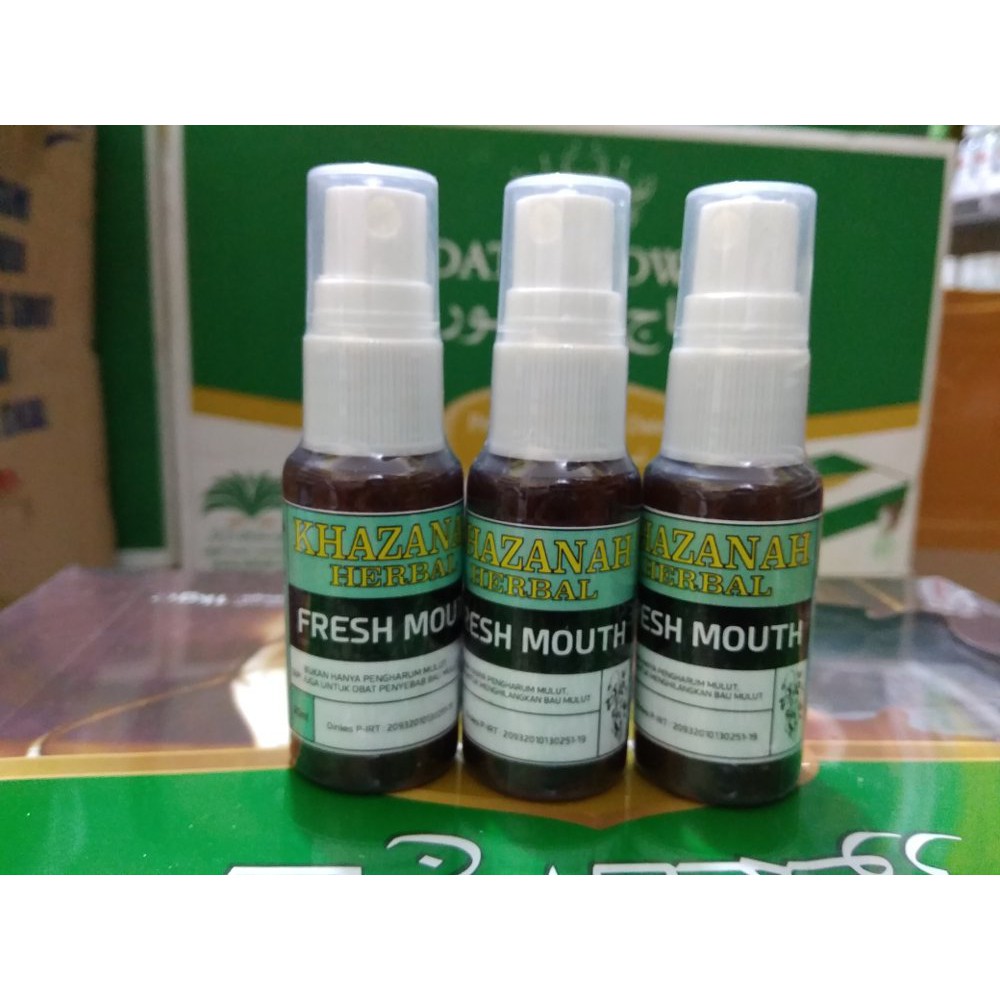 AH - ASLI  Khazanah Herbal Fresh Mouth Herbal Penyegar Mulut Penghilang BAU MULUT Murah