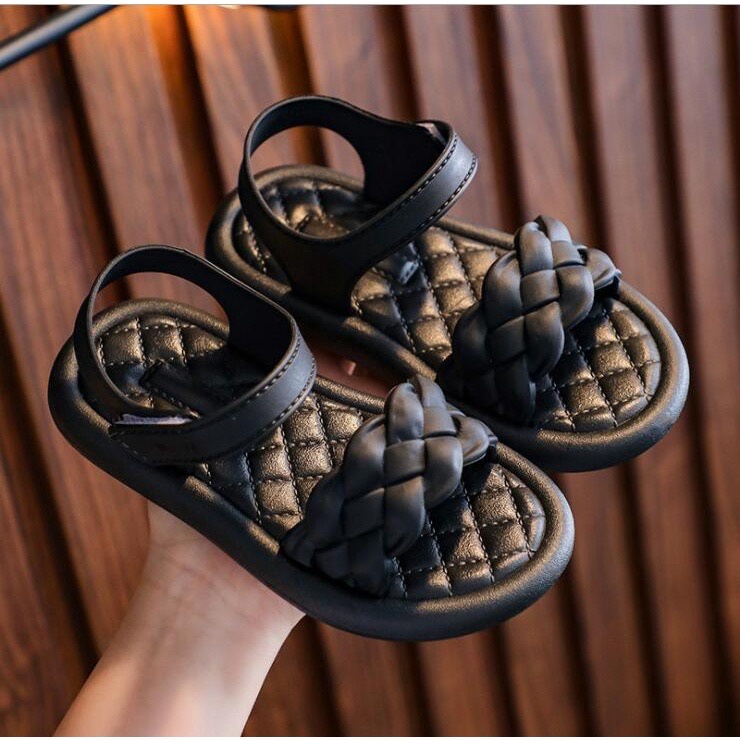 Sandal Anak Perempuan Tali Velcro Motif Anyam Winola Collection WNL 1538