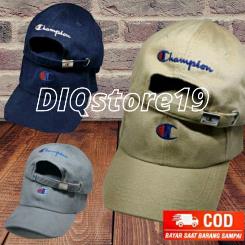 topi baseball distro logo Champions premium/topi original/Topi keren pria wanita terpopuler