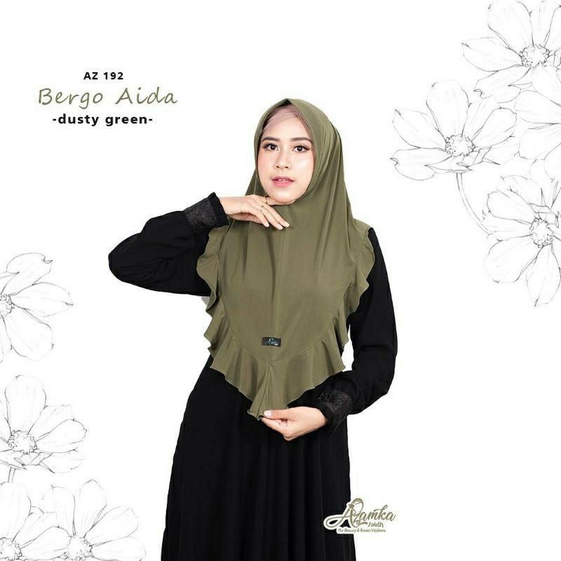 Bergo aida azamka hijab instant kerudung instan rempel
