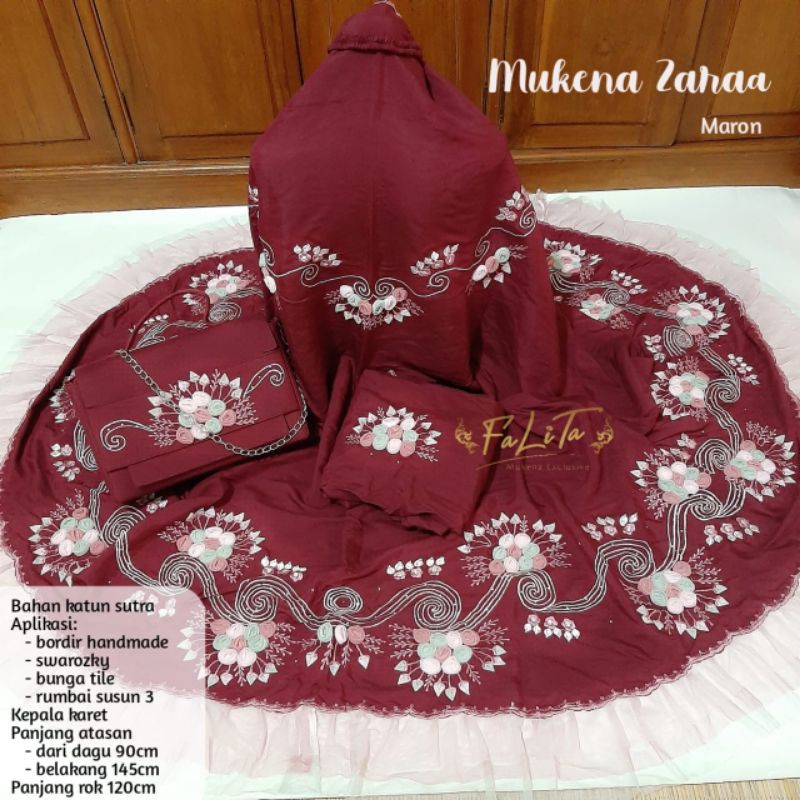 Mukena zaraa dewasa handmade surabaya