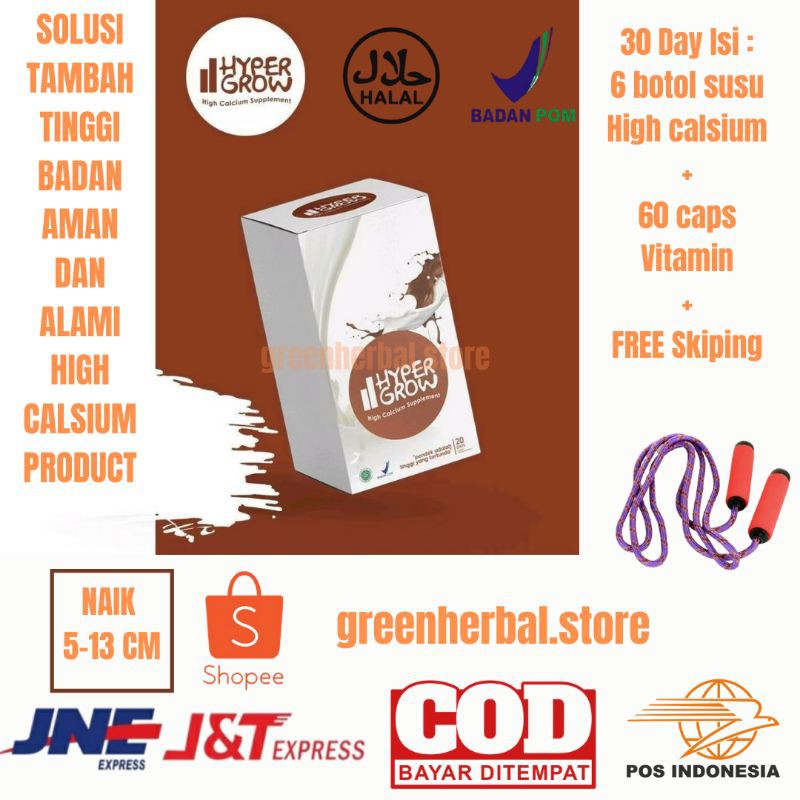 

Hypergrow Suplemen Susu Peninggi Badan Original Naik 3-14cm Terbukti Ampuh COD