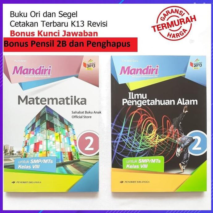 Kumpulan Soal Smp Paket Mandiri Erlangga Kelas 8 Ipa Matematika Kunci Jawaban Bk4787 Shopee Indonesia