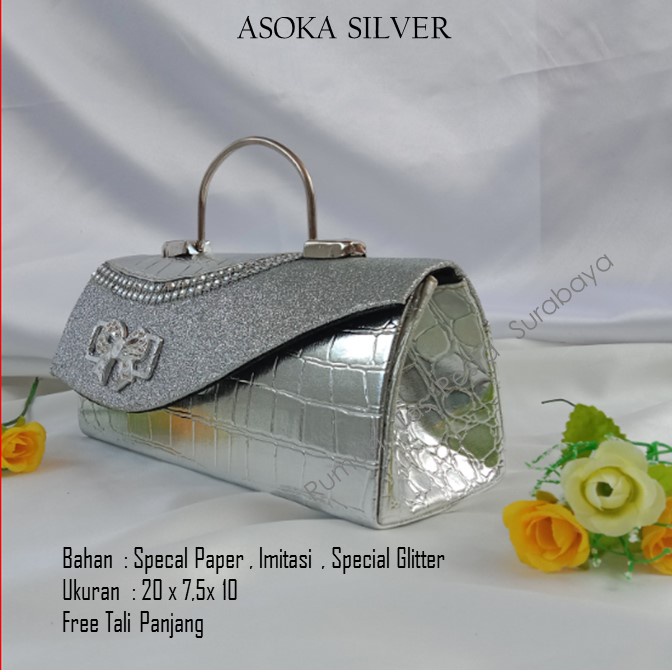 Tas Kondangan,Tas Gliter,Tas Cantik,ASOKA SILVER