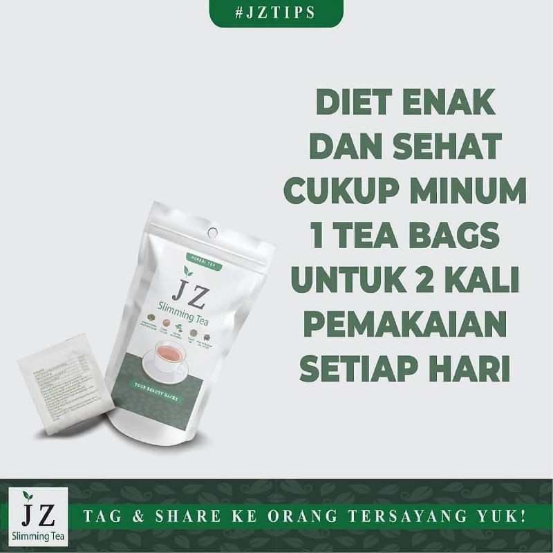 

[BISA COD] JZ SLIMMING TEA AMPUH, PELANGSING BADAN, SUSUT PERUT, TEH HERBAL, PELANGSING, JIANG ZHI TEA COD, TEH PELANGSING, TEH HIJAU, SAPU LEMAK