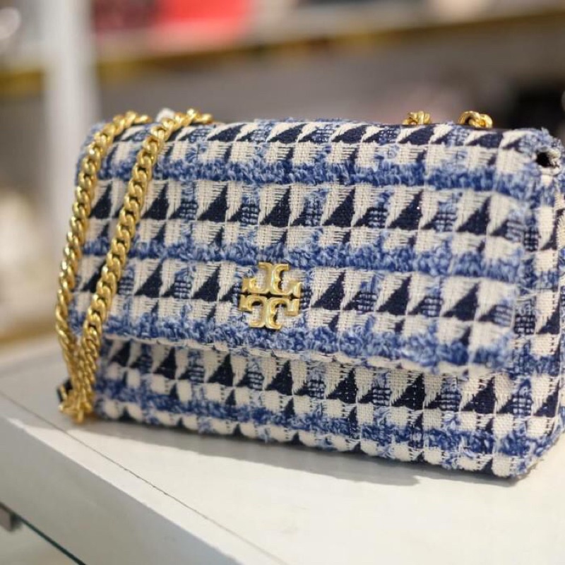 Tory Burch Kira Chevron Tweed Convertible shoulder Bag