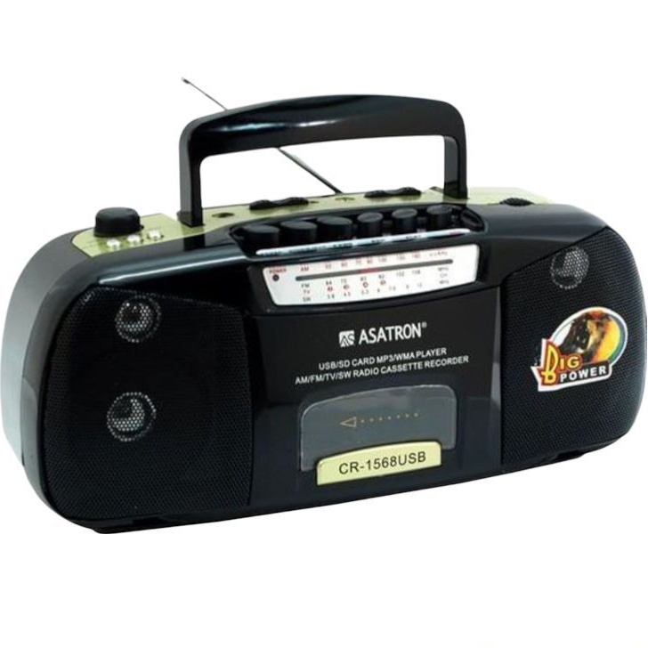 Radio Asatron Kaset (Tape) AM FM CR-1568 USB FLASHDISK SD CARD