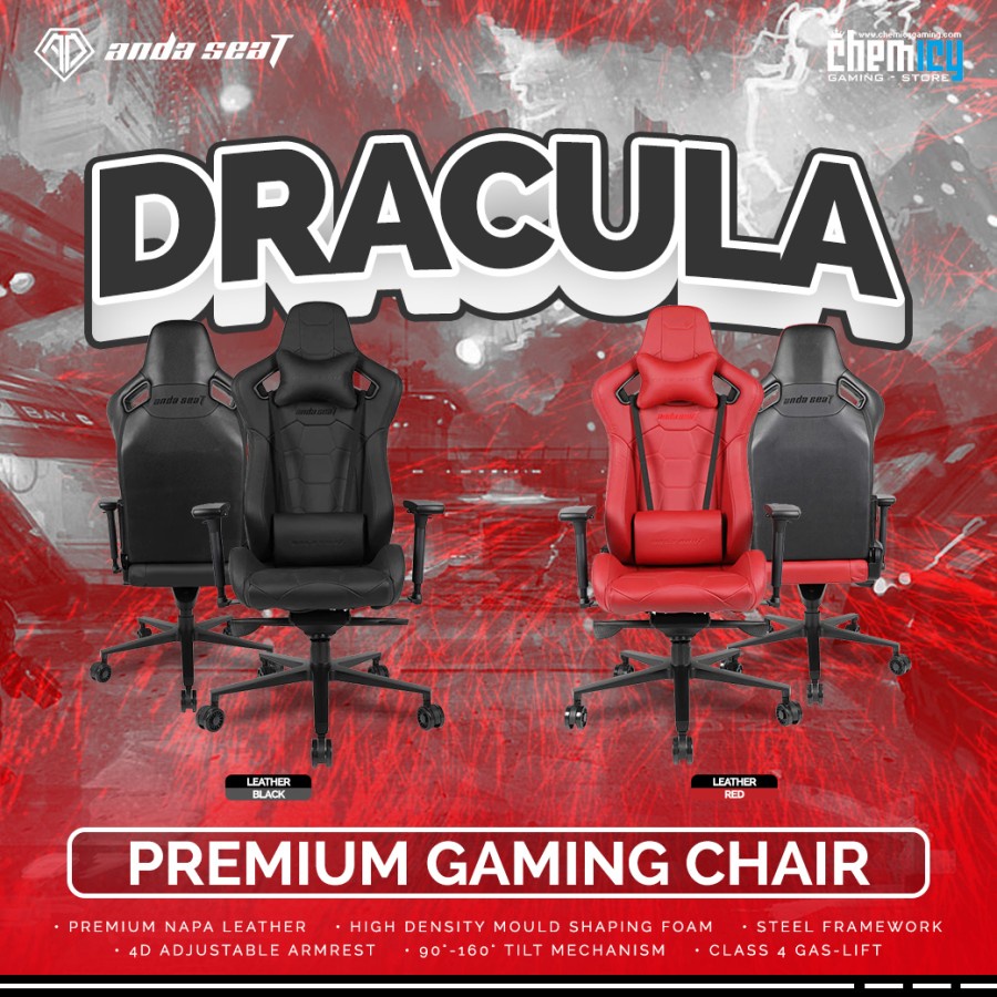 AndaSeat Dracula Napa Leather Gaming Chair