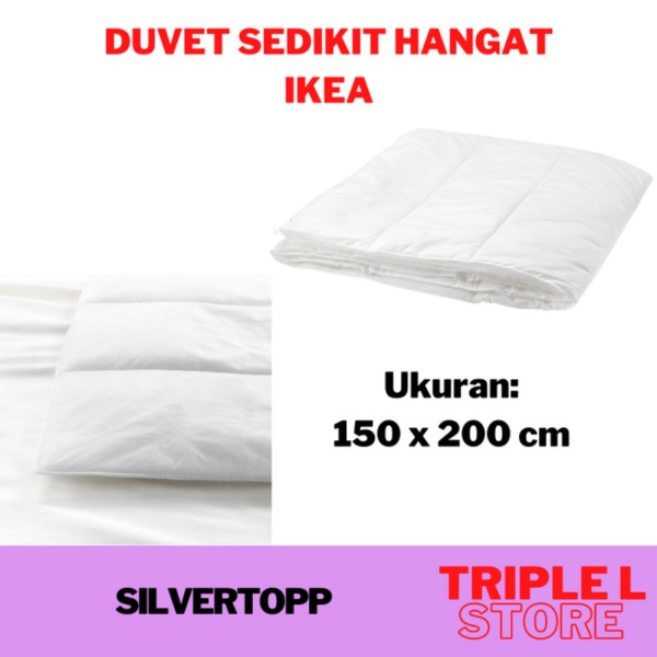 Promo Duvet Inner Selimut Sedikit Hangat Tipis 150 x 200 cm Single SLVRT Limited