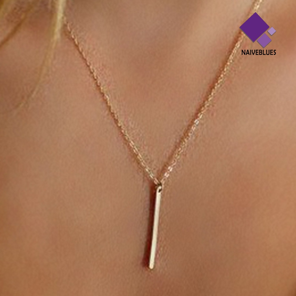 Kalung Rantai Lapis Emas Bahan Metal Untuk Wanita