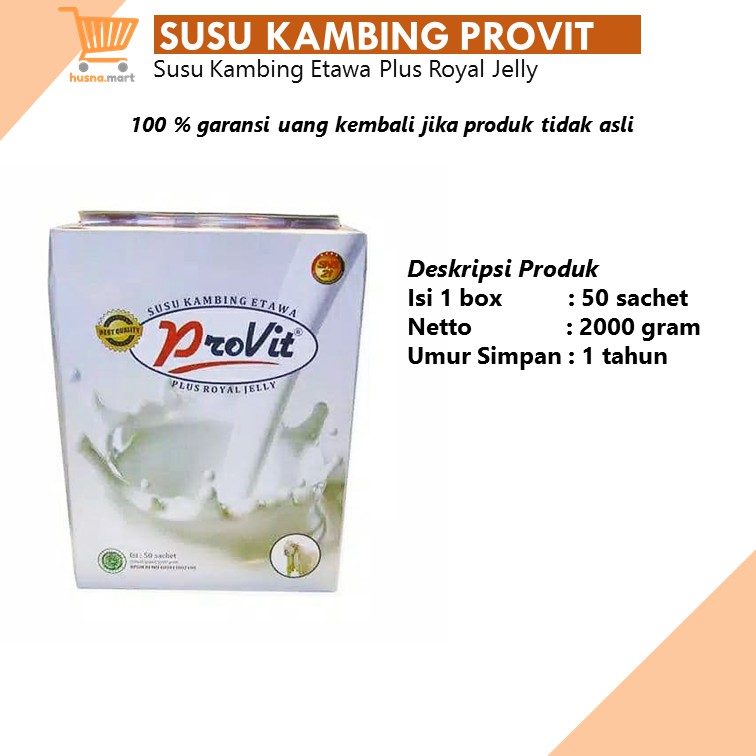 Susu Kambing Etawa Provit Plus Royal Jelly Original Asli Premium
