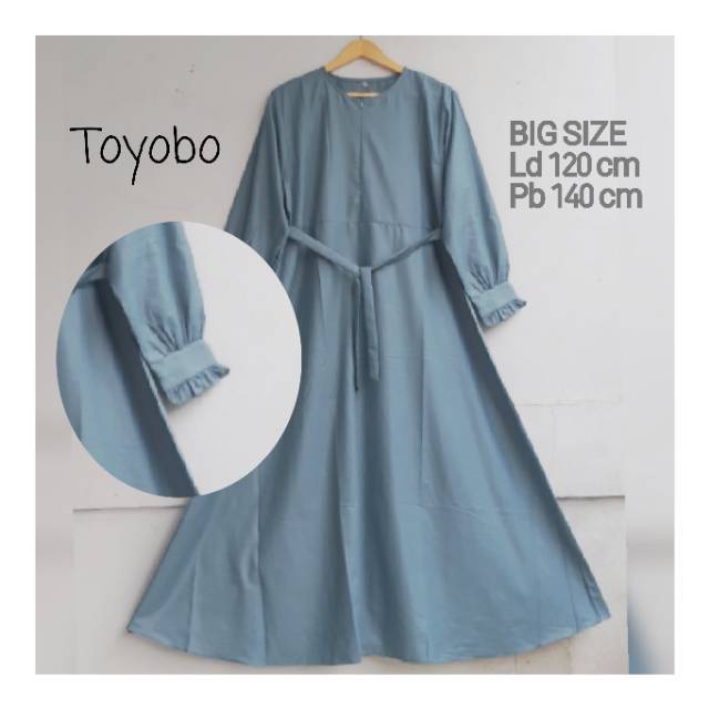 Basic Dress gamis  TOYOBO POLOS Jumbo