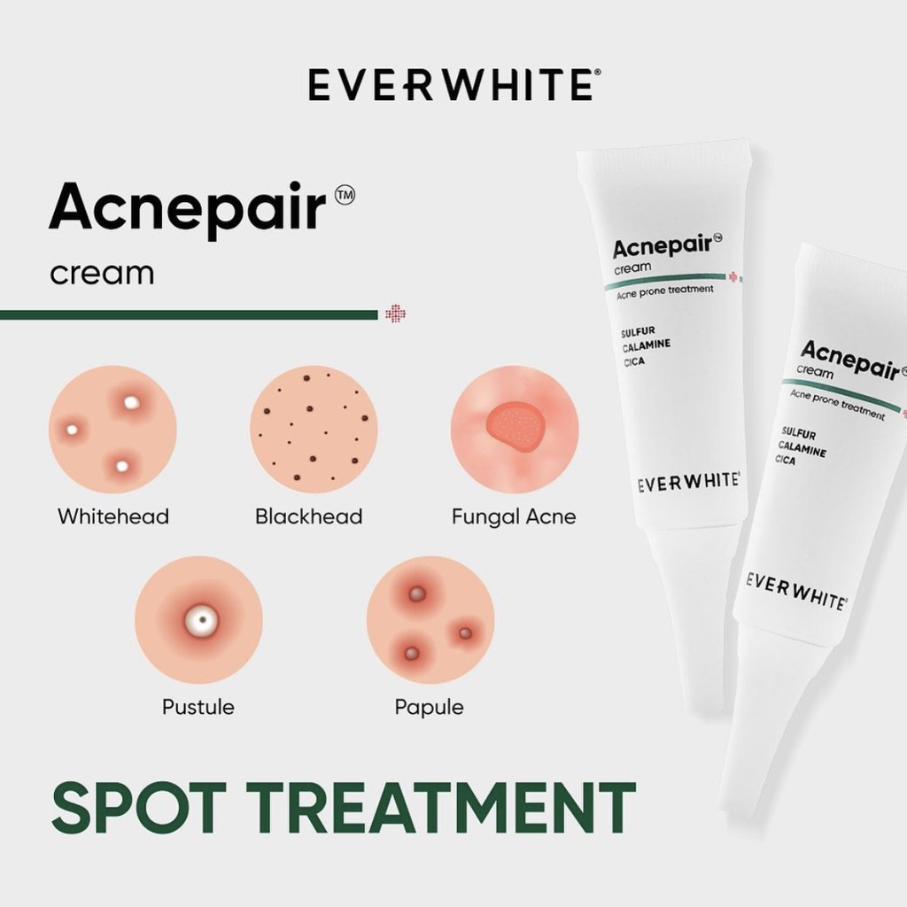 Cream Penghilang Jerawat Everwhite Acnepair Cream Origina BPOM