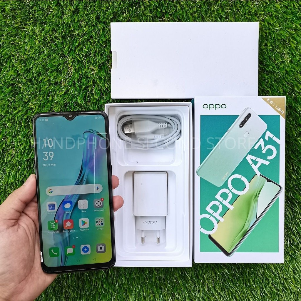 HANDPHONE OPPO A31 4/128GB FULLSET NO HEADSET SECOND SEKEN BEKAS MURAH