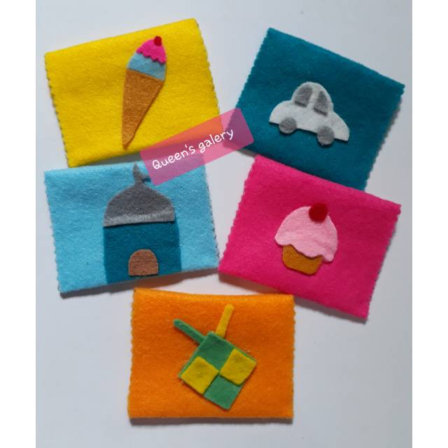 Amplop flanel warna warni