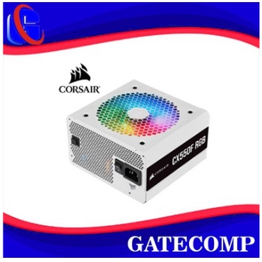 Corsair CX550F RGB White PSU 550W 80+ Bronze Full Modular