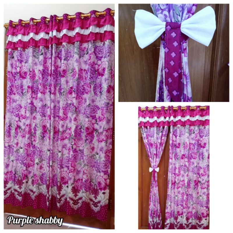 Gorden Pintu smokering Purple shuby rumbai