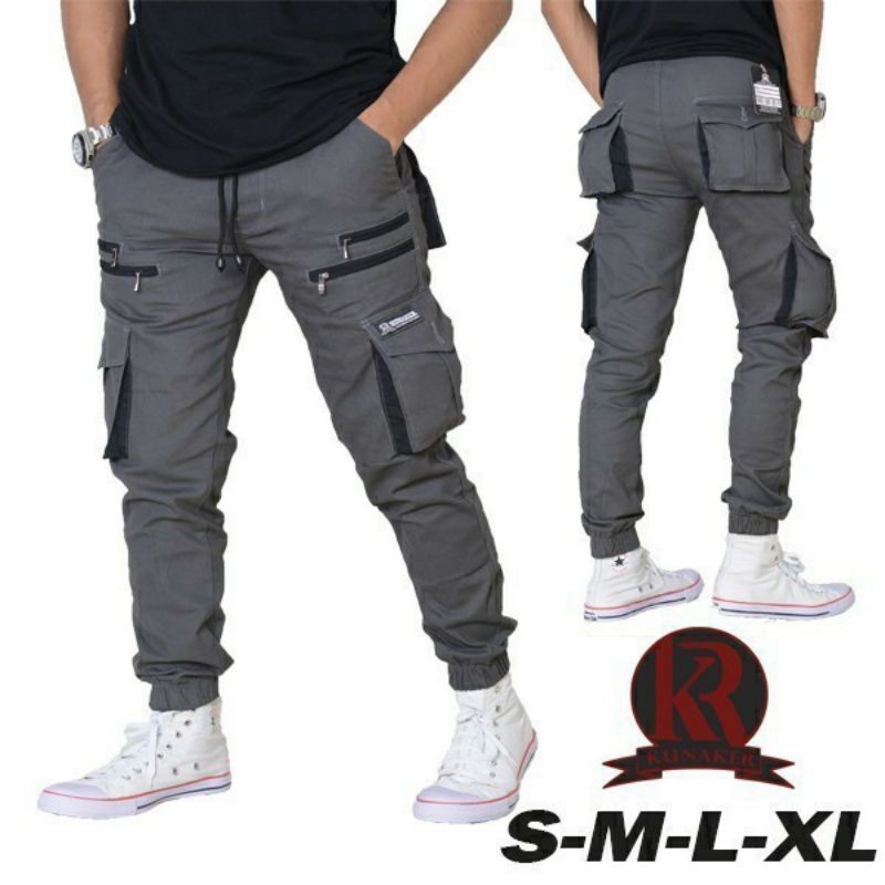 Jogger cargo stret original kunaker/celana panjang pria/jogger pria/