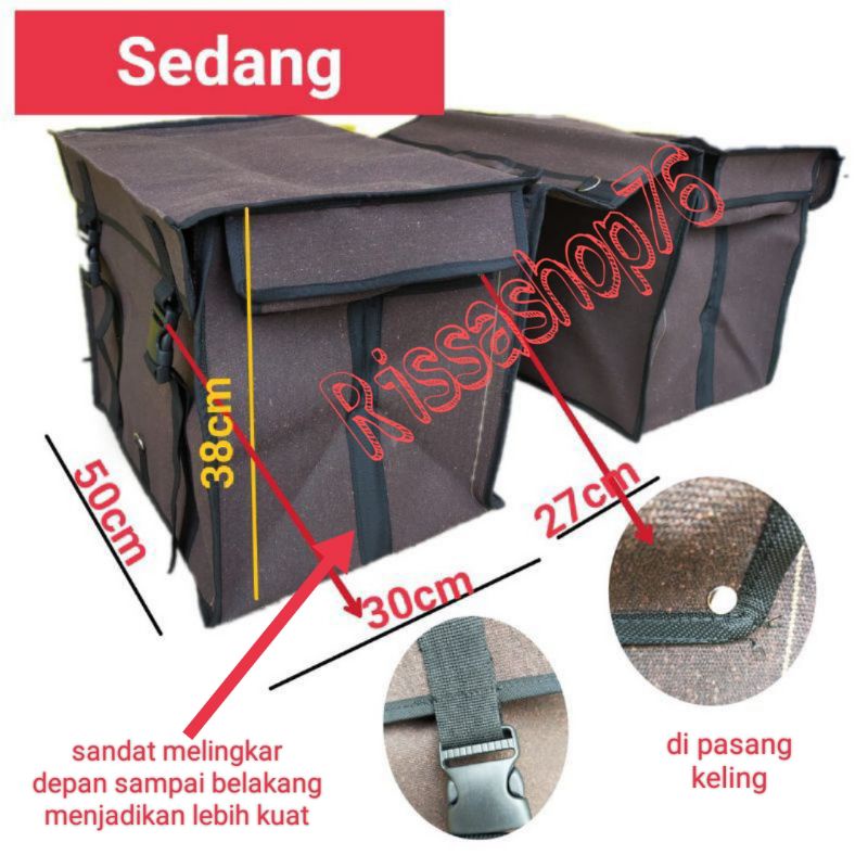 TAS OBROK KURIR MOTOR TERPAL SEDANG