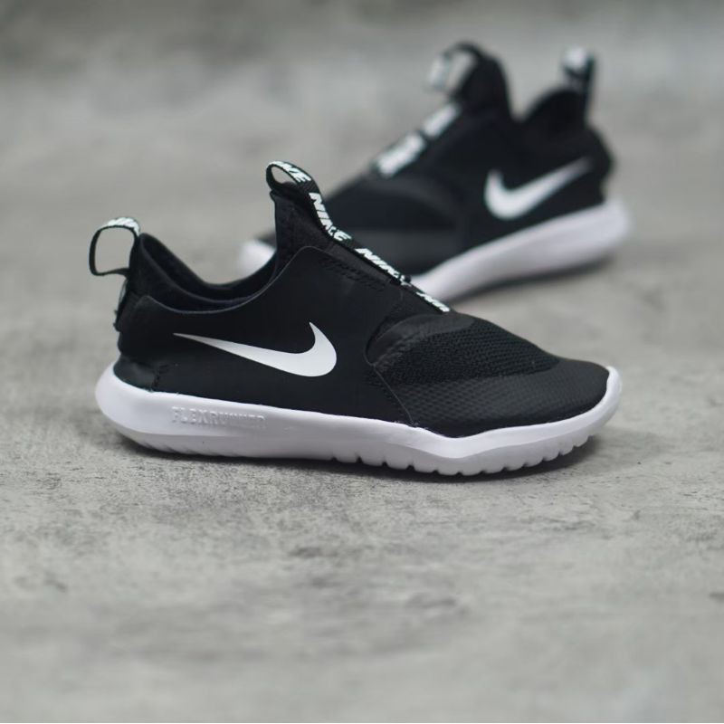 ORIGINAL Nike Sepatu Kids Kid Anak Laki-Laki Perempuan Slip On Hitam