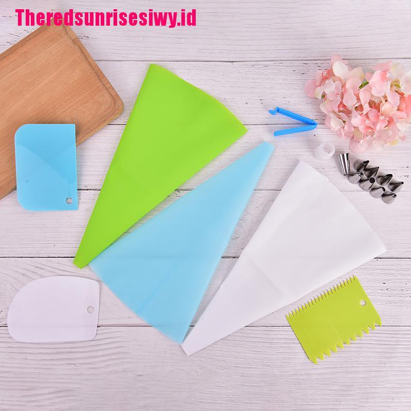 20 Pcs / Set Nozzles Tas Icing Piping Untuk Dekorasi Kue