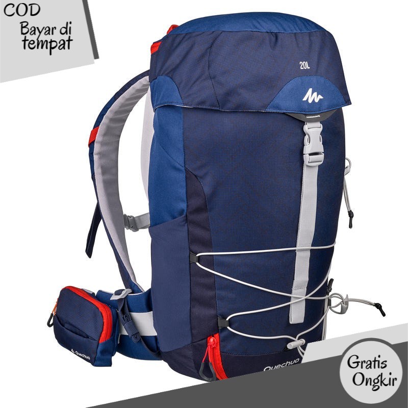 Decathlon Quechua Tas Backpack Mendaki Trekking Camping Mh100 20L - 8492949 TN2