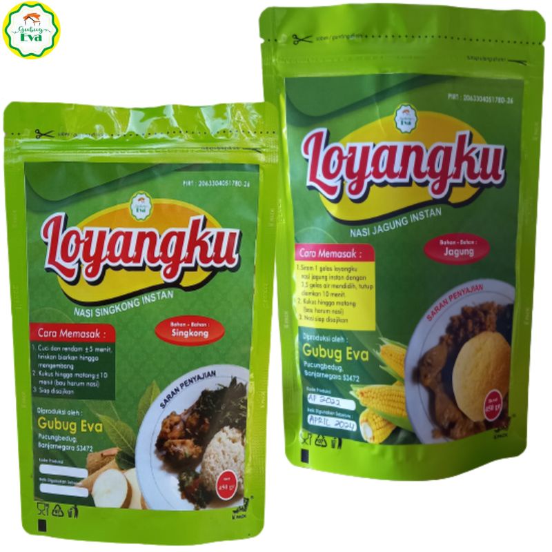 

Paket 2 Loyangku Nasi instan (Nasi Jagung Instan 450 gr dan Nasi Singkong Instan 450 gr)