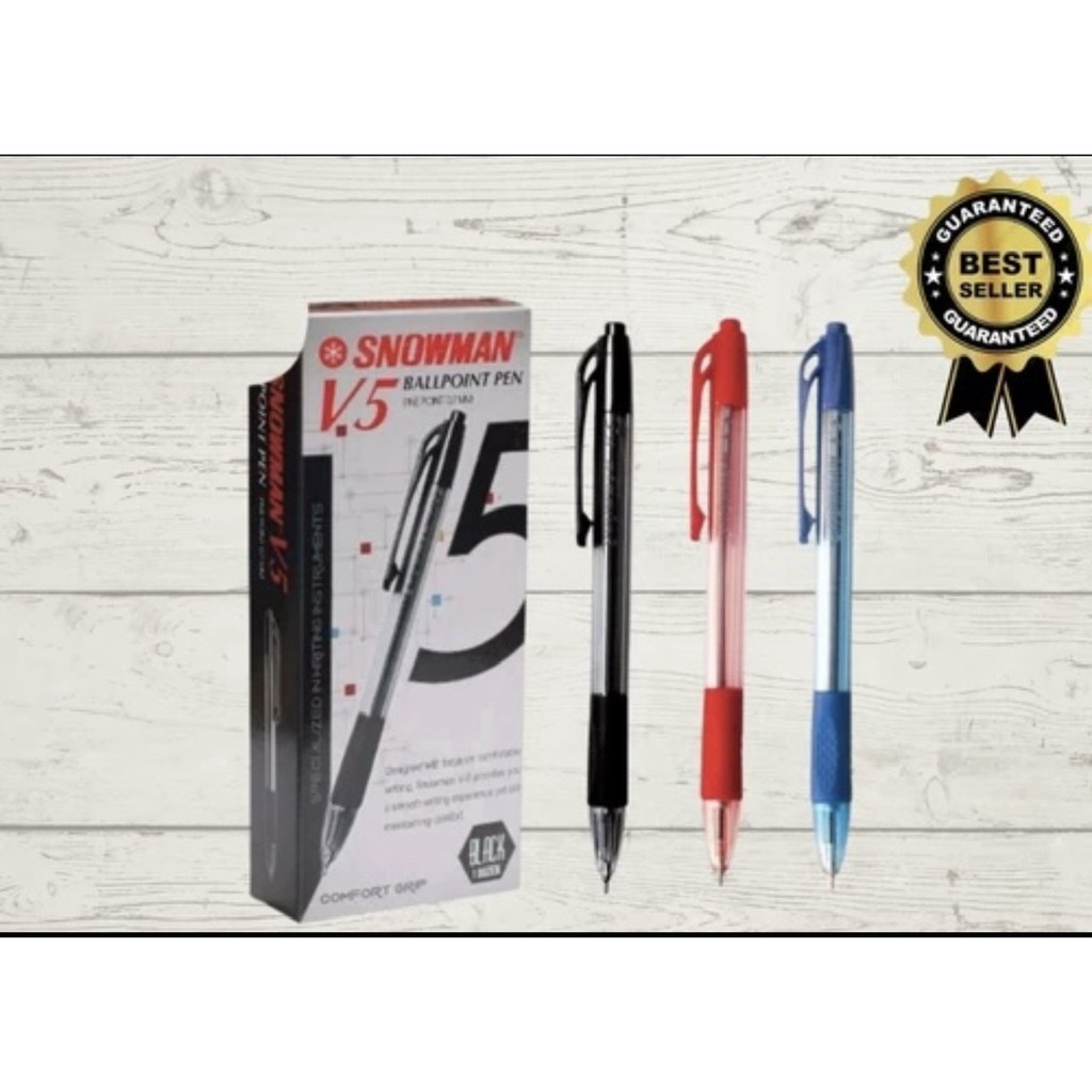 

SNOWMAN BALLPOINT V5 / PULPEN CETEK SNOWMAN V5 / PULPEN SNOWMAN V5 0.7MM (Isi 12pcs)