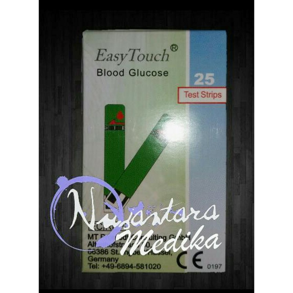 Refill Strip Glucose Easy Touch Original isi 25 / Strip Gula Easy Touch 25 Tes