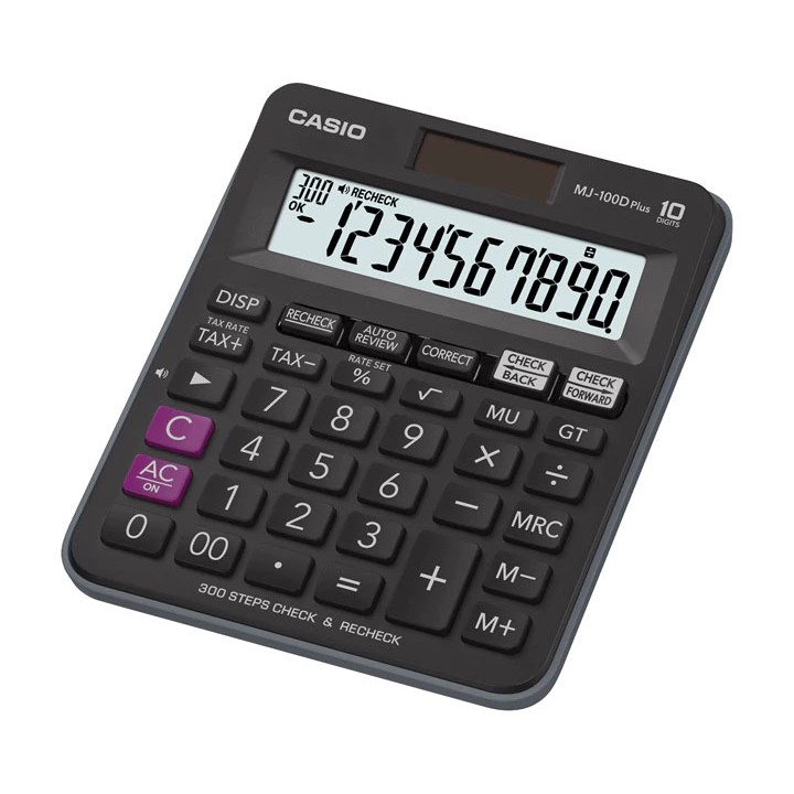 

Kalkulator Calculator Casio MJ-100D MJ-100 MJ 100 D Plus - Desktop Check 10 Digit