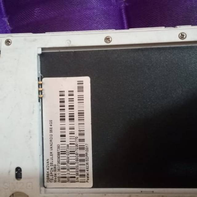 advan s5e 4Gs mesin segel normal