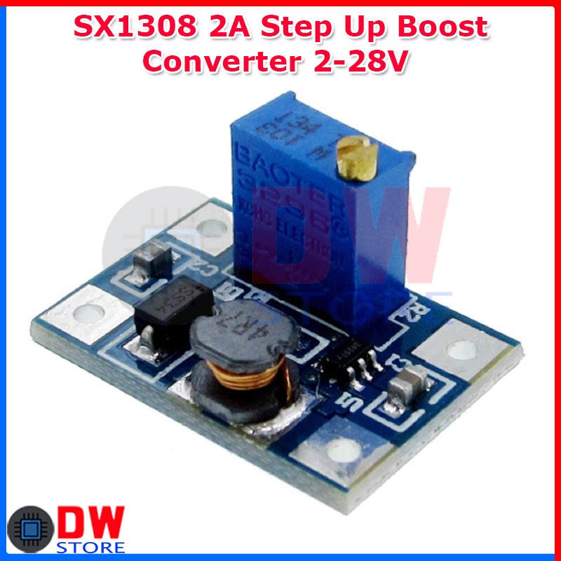 DC-DC Step-Up SX1308 Adjustable Power Supply 2-28V 2A 1.2Mhz Power Booster Module Supplier In - Foto 5
