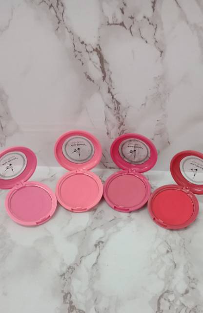 12PCS!! BLUSH ON COLOR BLUSHER NEW KISS BEAUTY