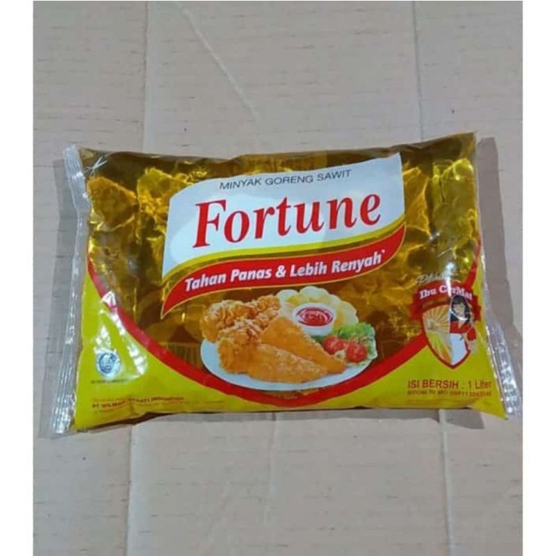 

minyak goreng Fortune 1liter/kemasan bantal
