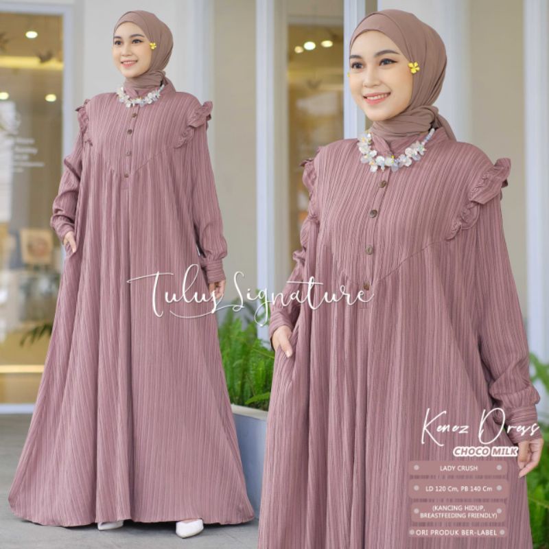 KENEZ DRESS BY TULUS SIGNATURE // DRESS MUSLIMAH // Dress polos wanita