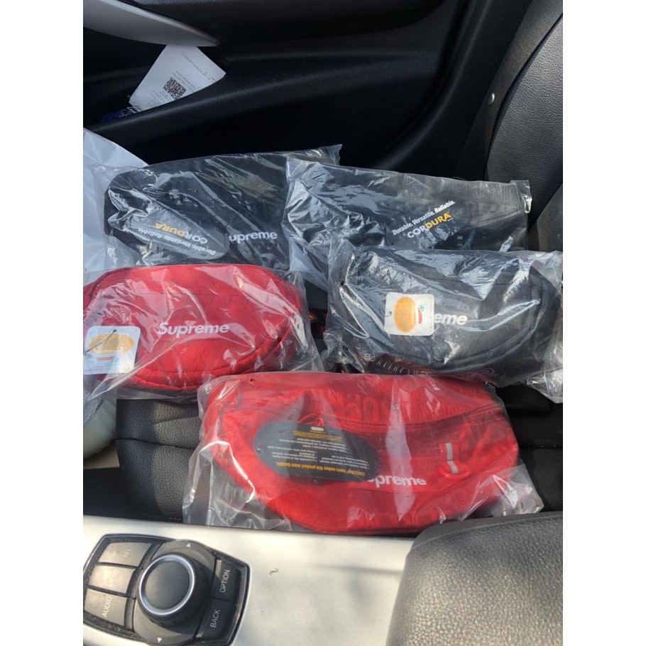Pengiriman Cepat waistbag pria..> READY STOCK Supreme SS19 Waist Bag Original BARANG BAGUS