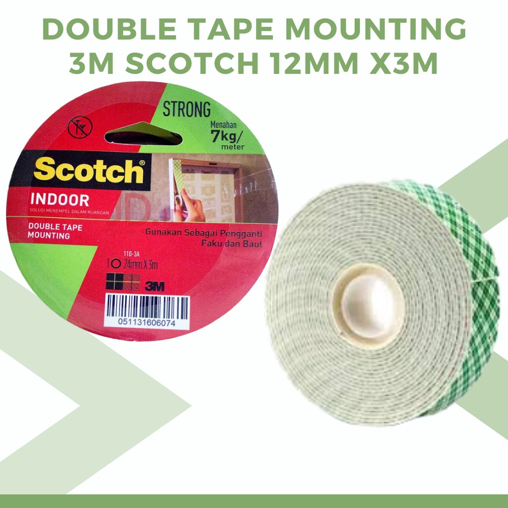 

Double Tape Mounting 3m Scotch 7 Kg