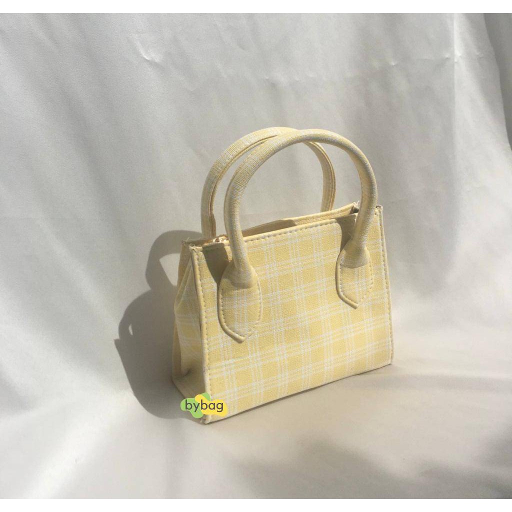 Mizu Bag -  Retro Korean Sling Bag-Soft Yellow