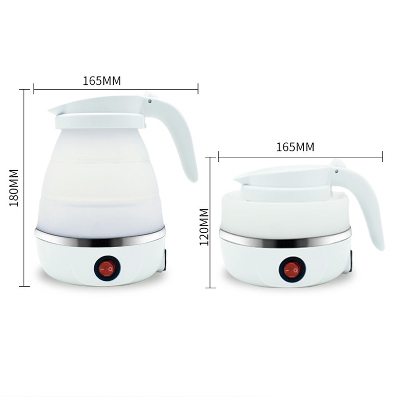 Teko Listrik Lipat / Electric Kettle Kapasita 600ML / Teko Listrik Silikon