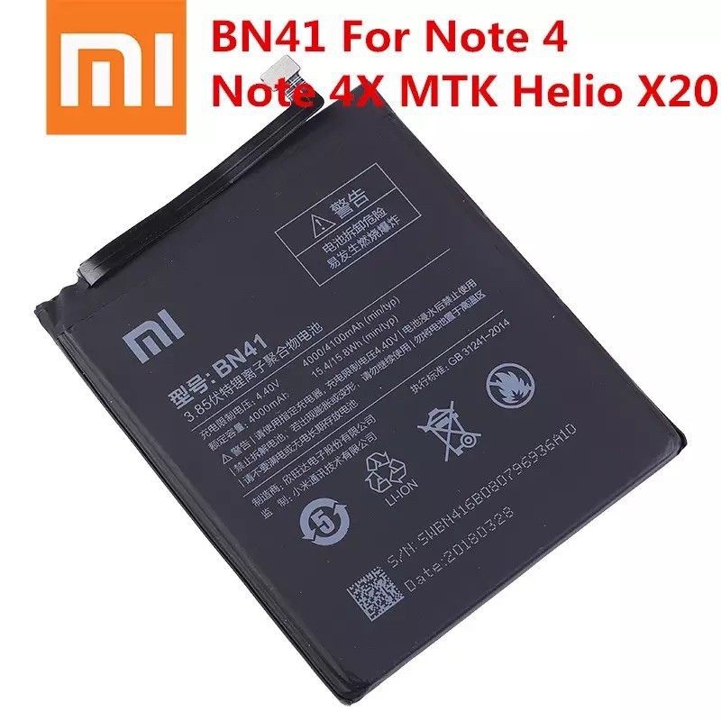 BATERAI ORIGINAL XIAOMI REDMI NOTE 4 / NOTE 4X MTK - ORI 100%