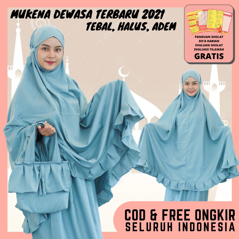 Mukena Dewasa Terbaru 2021 Katun Jepang Ori Rayon Premium Mukenah Dewasa Murah Jumbo Mukena Bali