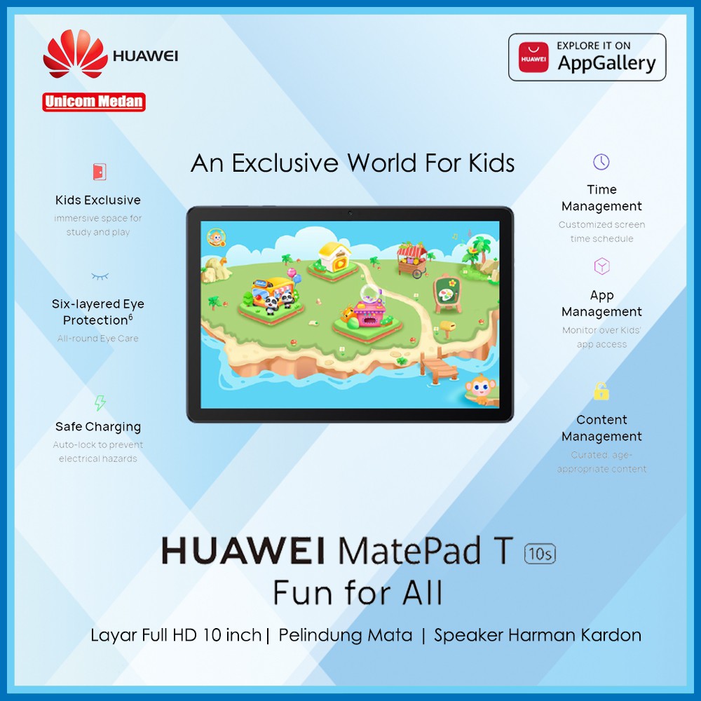 Huawei MatePad T10s 10.1 Inch 3GB/64GB Garansi Resmi