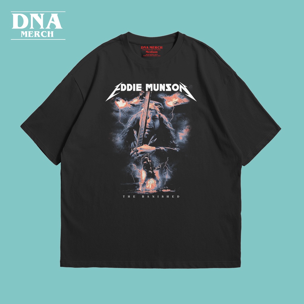 Kaos Eddie Munson Stranger things Oversized Tshirt